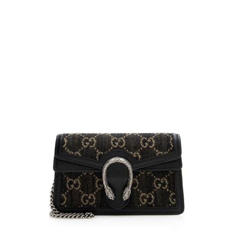 gucci super mini shoulder bag|Gucci small denim bag.